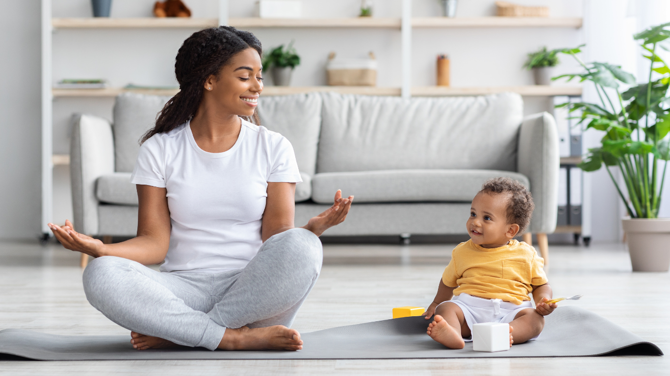 new mom starts to exercise again under the guidance of postpartum trainer beth colucci foppiano