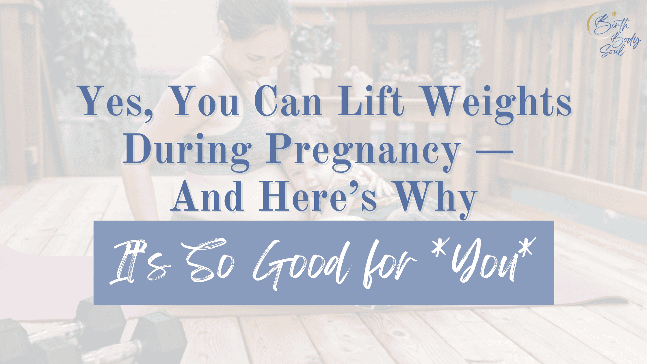 moms learning the benefits of lifting weights and strength training during pregnancy with prenatal fitness specialist beth colucci foppiano