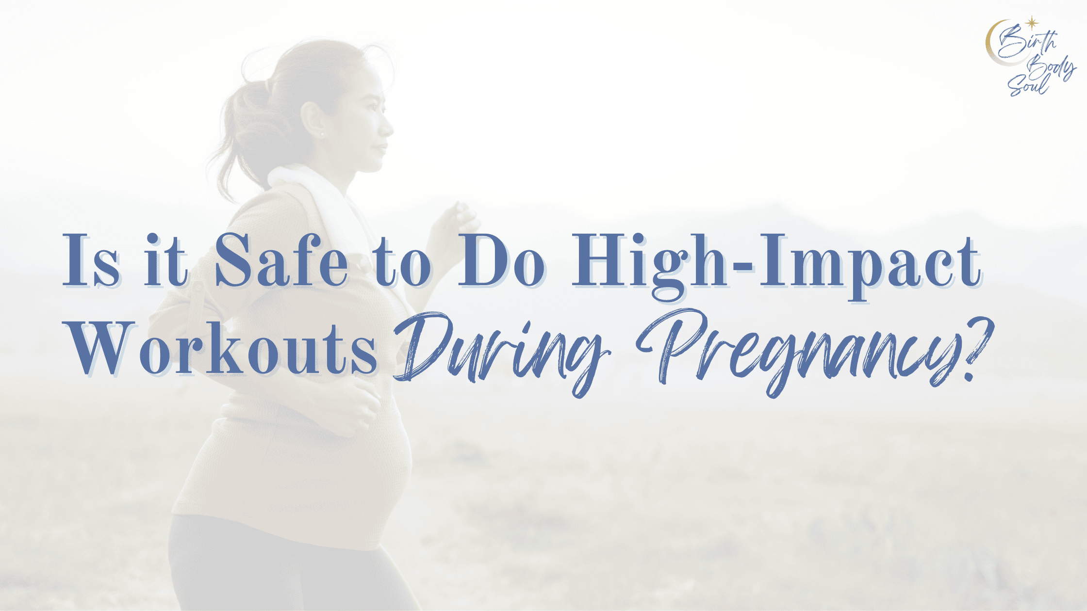 prenatal fitness trainer beth colucci foppiano talks about the safety of doing high impact workouts like running, crossfit, orange theory, or HITT during pregnancy